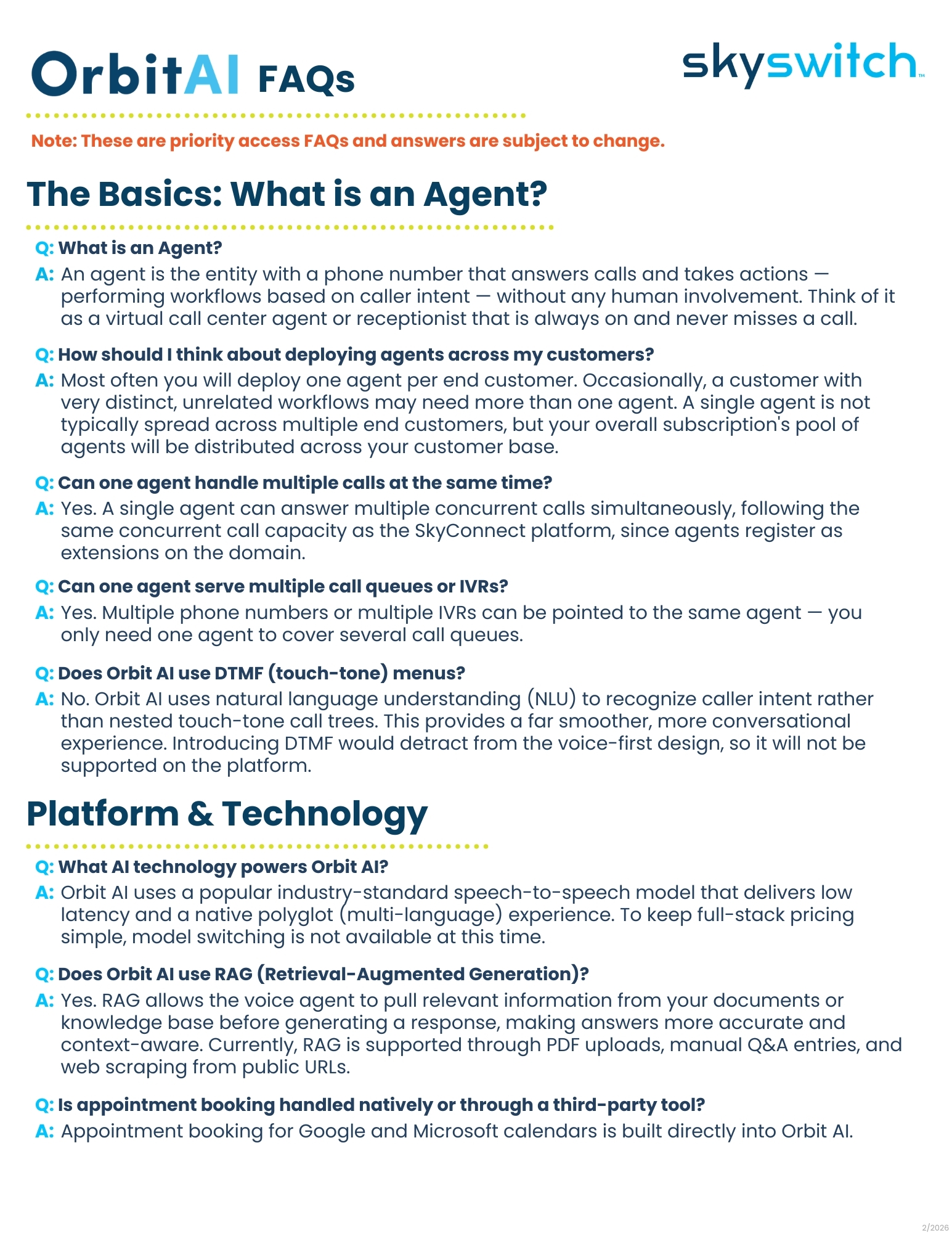 Orbit AI FAQ Cover
